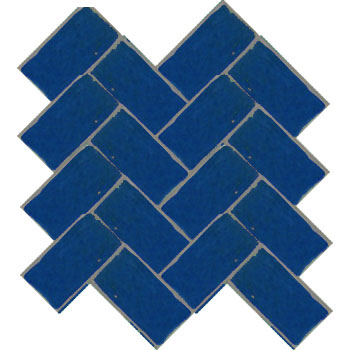 Mosaic House Moroccan tile Talia HB 15 Cobalt Blue  solid zellige, mosaic, zellij, field, pattern, glaze, simple 